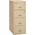 Fire King Fireking Fireproof 4 Drawer Vertical Safe-In-File Legal 20-13/16"Wx31-9/16"Dx52-3/4"H Parchment 4-2131-CPASF
